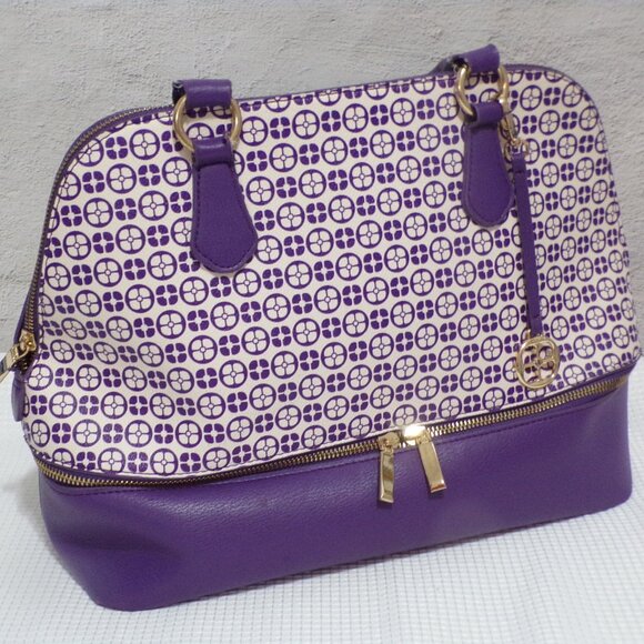 Inman Global Chic Women's Dome Travel Handbag w/Makeup Bag & Fanny Purse - Picture 2 of 14